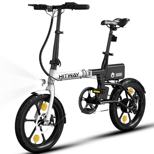 HITWAY Electric Bike,16 inch Folding Electric Bike, City E-Bike with 250W Motor, 25km/h Speed, 216Wh battery Electric bicycles