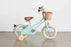 Bobbin Gingersnap 12" Wheel Kids Bike for Girls & Boys Ages 2-4 Years Old, Children Bicycle with Stabilisers, Bike Bell & Wicker Basket (Pale Green)