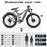 Shengmilo Dual Suspension S600 E-Mountain Bike Dual Motor Electric Motorbike 26Inch Fat Tire Electric Bike 840WH Battery with Removable Li-Ion Battery and 7 Speed Gear for Adults-Men(UK Warehouse)