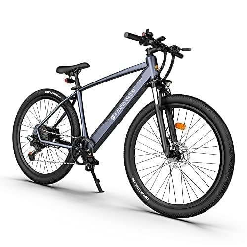 ADO D30C Ebike, 27.5" Electric Bicycle, Electric Bikes for Adults, 250W High-Speed Motor, Built-in 36V/10.4AH Removable Li-Ion Battery, 9 Speeds, Dual Disc Brake, Mountain E bike Unisex Adult