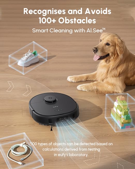 eufy X10 Pro Omni Robot Vacuum, 8000Pa, Self-Emptying & Auto Mop Wash