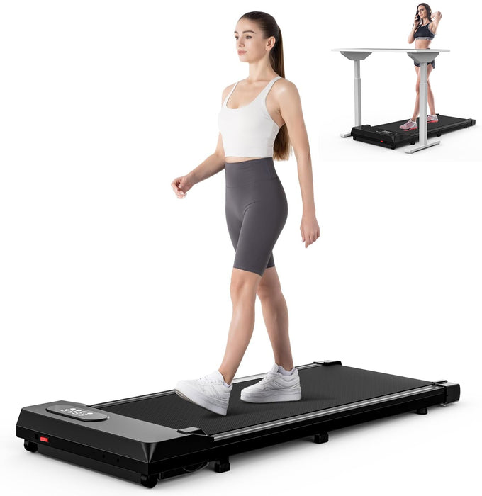 HomeFitnessCode Walking Pad Treadmill, 2.5HP, LED Display, Remote Control