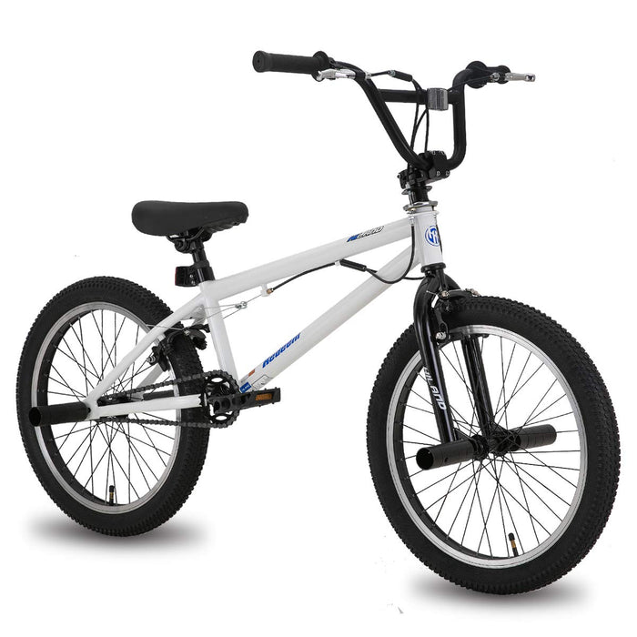 HILAND 20 Inch BMX Freestyle Bike for boys girlss With 360 Degree Gyro & 4 Pegs, 20 Inch BMX Bike for 8 9 10 11 12 Years old kid girl boys girls green