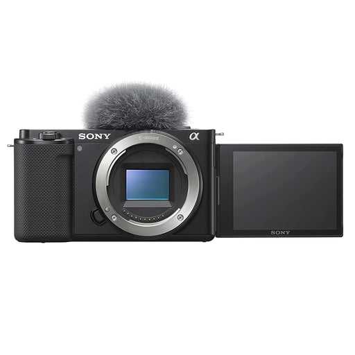 Sony Alpha ZV-E10 Vlog Camera, 4K Video, Real-Time Eye AF, Black