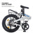 TRIOBLADE 20 Inch Folding Bike for Adult 7-Speed Shimano Drivetrain Folding Bicycle Lightweight Aluminium Frame Disc Brake Foldable Bikes for Women Men (White)