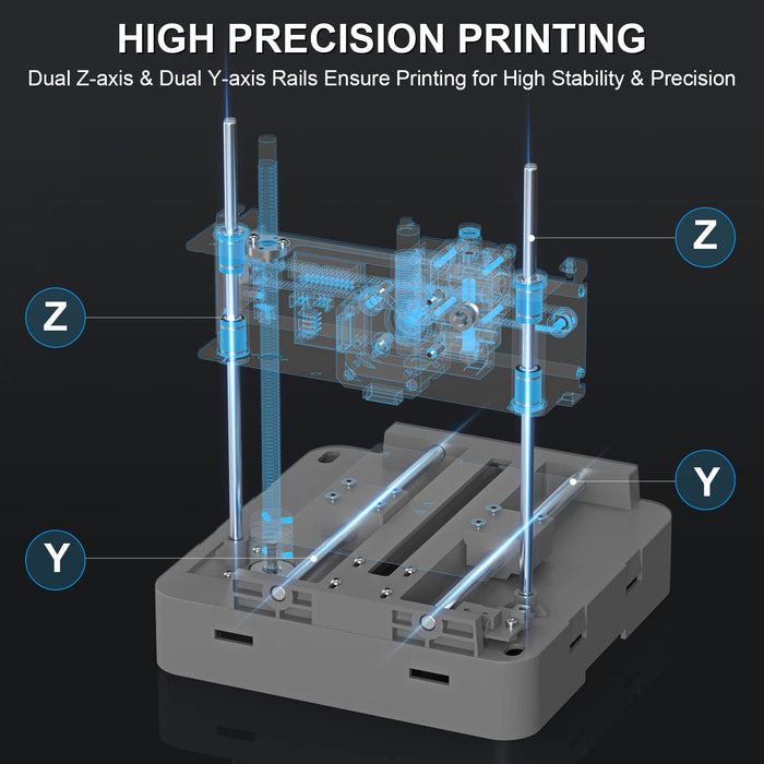 WEEFUN Upgraded Tina2 3D Printer, Auto Leveling, PLA/TPU Filament