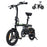 Finbike U1 Electric Bike for Adult/Teens,14" Folding Electric Bicycle with LCD Display,25KM/H & 45KM Range,4H Fast Charge,4 Riding Modes,Rear Shock Absorber,120KG Capacity,Compact Foldable Ebike