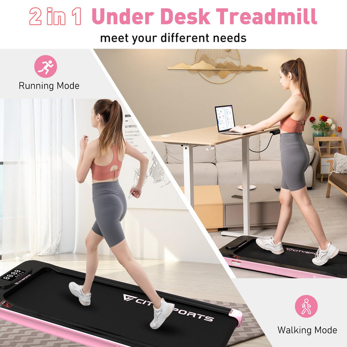 CITYSPORTS Under Desk Treadmill, Portable Walking Pad for Home Office