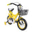 JAYEUW 12 Inch Children's Bicycle with Stabilizers Kid's Bicycle Height Adjustable Double Brake Technology Pedal Bike Cycling Bicycle Cruiser Bike for 3-6 Years Old (Yellow)