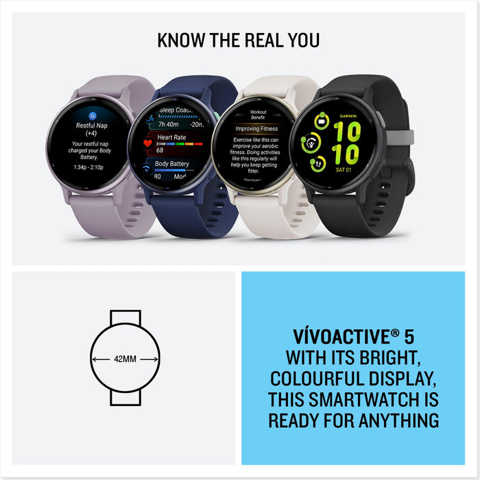 Garmin vívoactive 5, AMOLED GPS Smartwatch, 11-Day Battery, Fitness