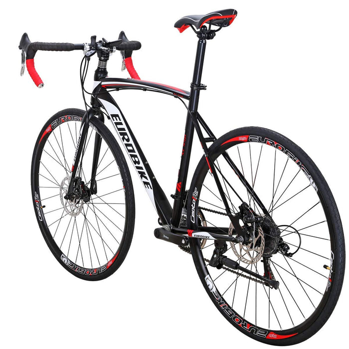 Eurobike Road Bikes mens,21-Speed bike,54CM-Frame, Multiple Color (550-54CM-30rims)