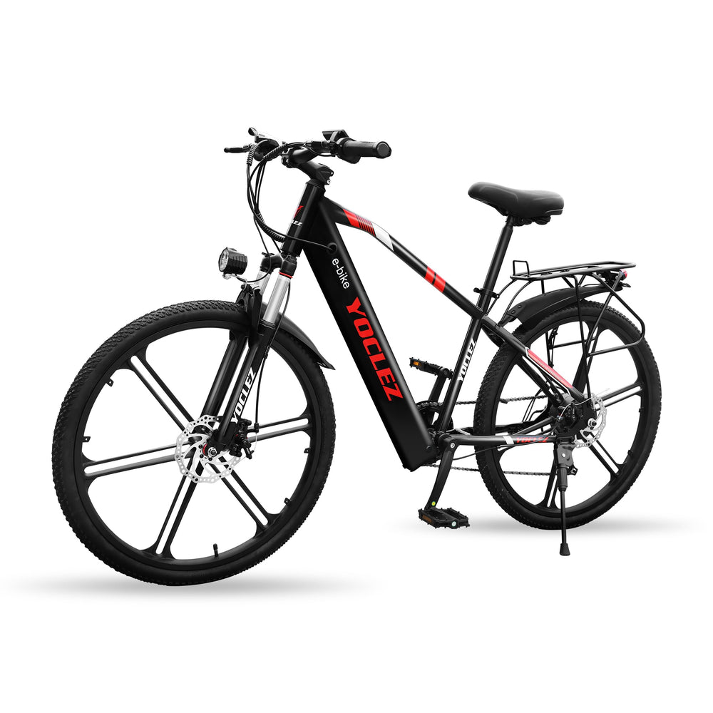 GSOU 26" Electric Bikes for Adults. 2603 E-Bike with 250W High-Speed Mid-Drive Brushless Motor. Electric Bicycle Built-in 36V-8AH Removable Li-Ion Battery, 7-Speed, LCD Display, Dual Disc Brake