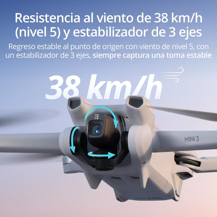 DJI Mini 3 (DJI RC), 4K HDR Mini Drone, 38-Min Flight, 10km Video