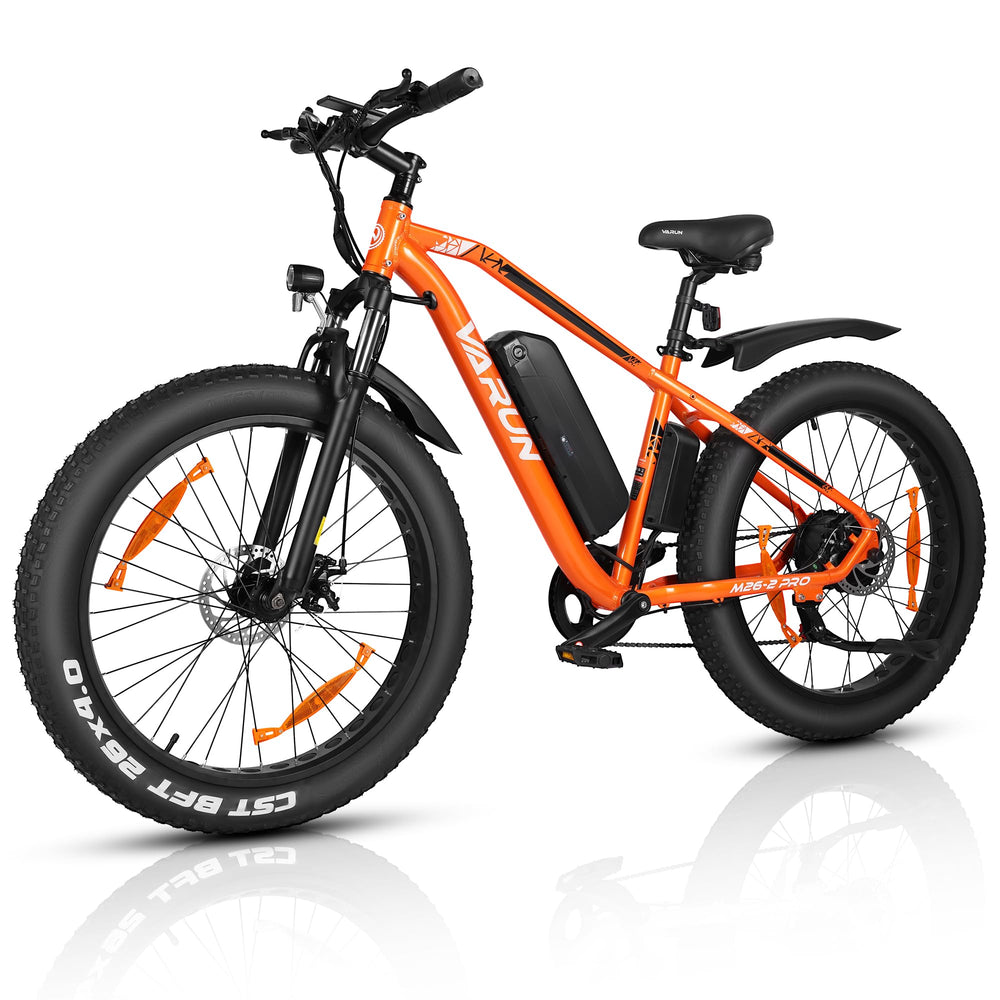 VARUN Electric Bikes for Adults, 26''*4.0 Fat Tire Electric Mountain Bike with 48V/13Ah Lithium Battery, LCD Display with 5-PAS, E-fatbike with 4 Riding Mode, Mileage 100KM