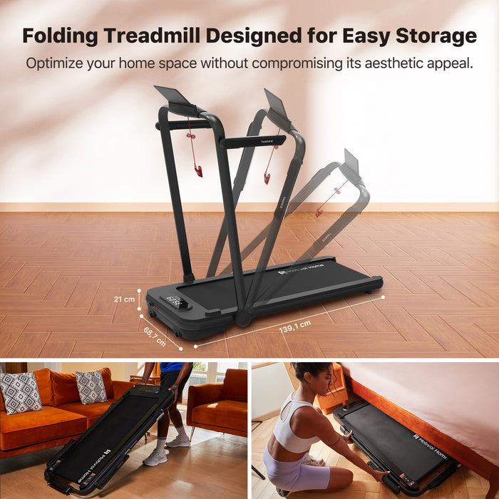 Mobvoi Home Treadmill SE, 3-in-1 Foldable Walking Pad, 12 km/h, Remote